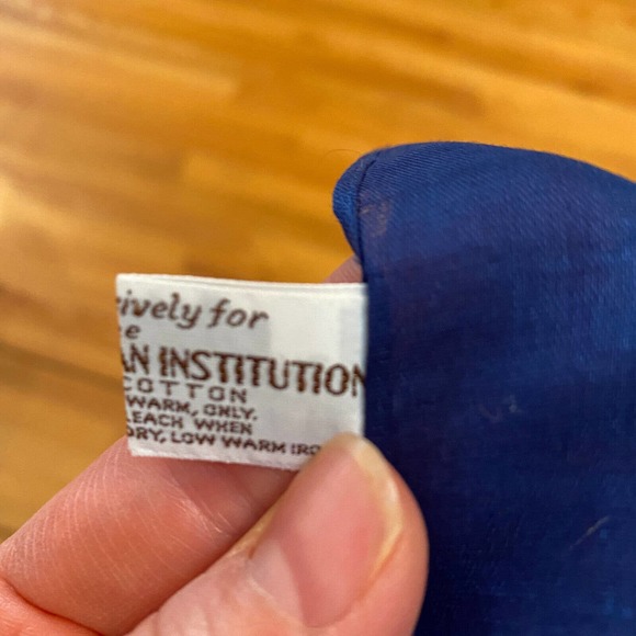 Smithsonian Echo Centennial Vintage Scarf 1776 1876 With Original Box Blue - Picture 9 of 10